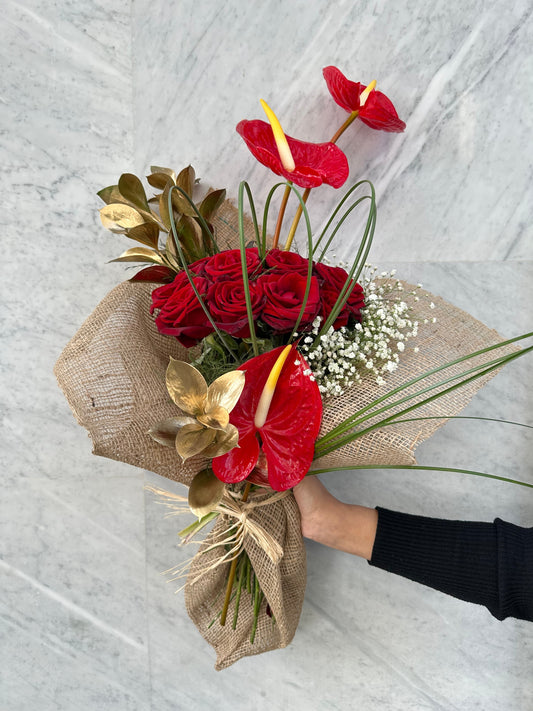 Unique Red Bouquet