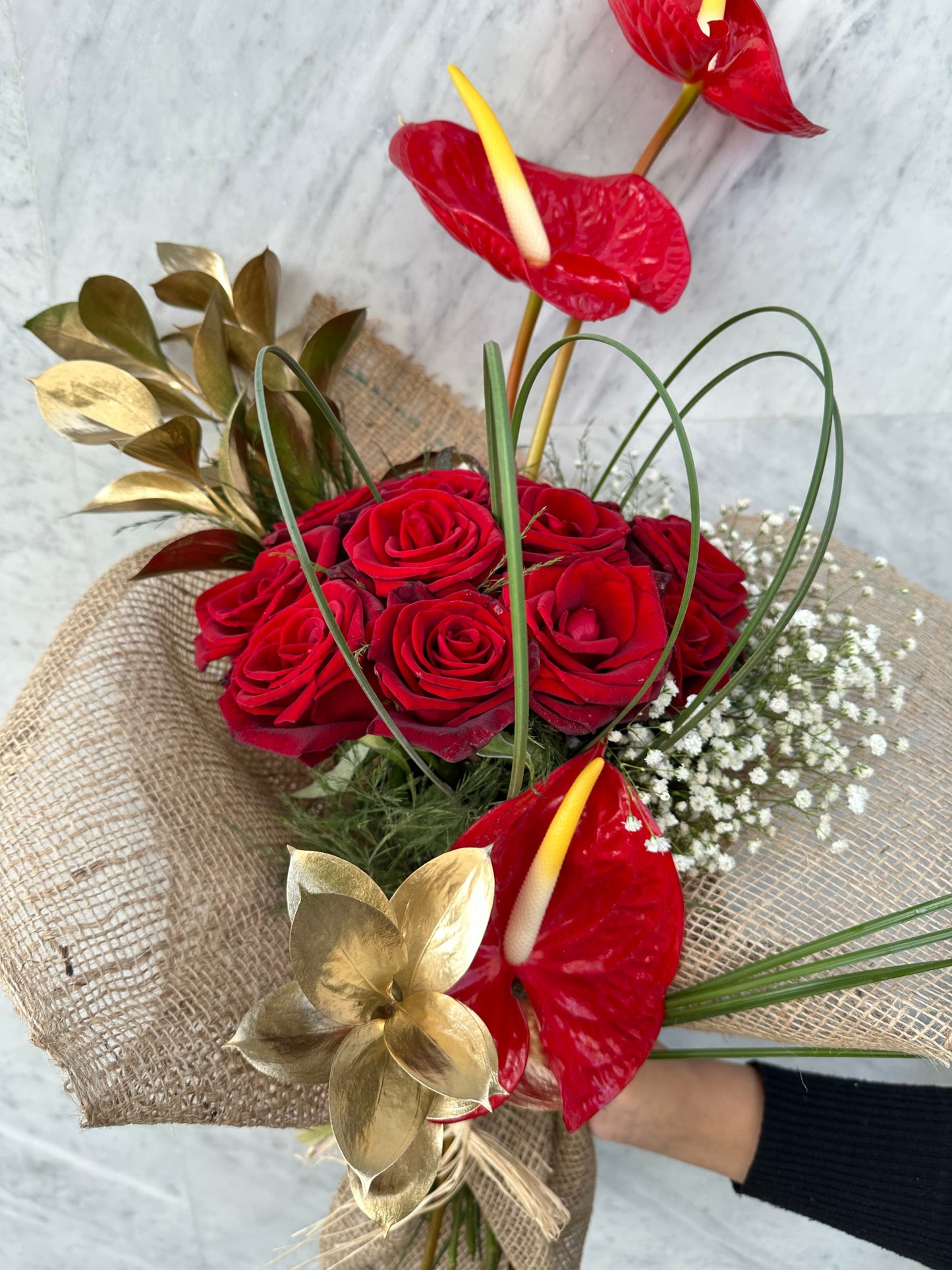 Unique Red Bouquet