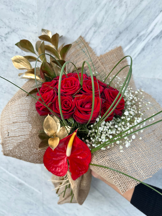 Unique Red Bouquet